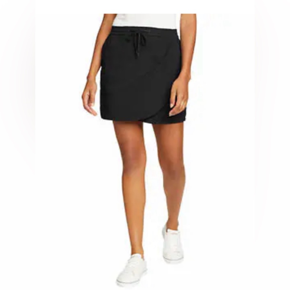 NWT Eddie Bauer Ladies' Tulip Hem Skort Black